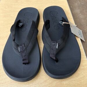 Chaco Men’s Chillos Flip Flops NWT In Tube Black Sz 10